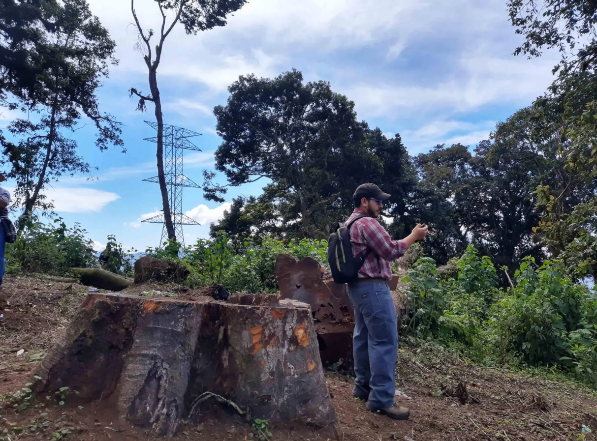  Los vecinos han accionado por la tala de árboles que afecta los recursos hídricos del municipio. Foto: Eddy Aspuac 